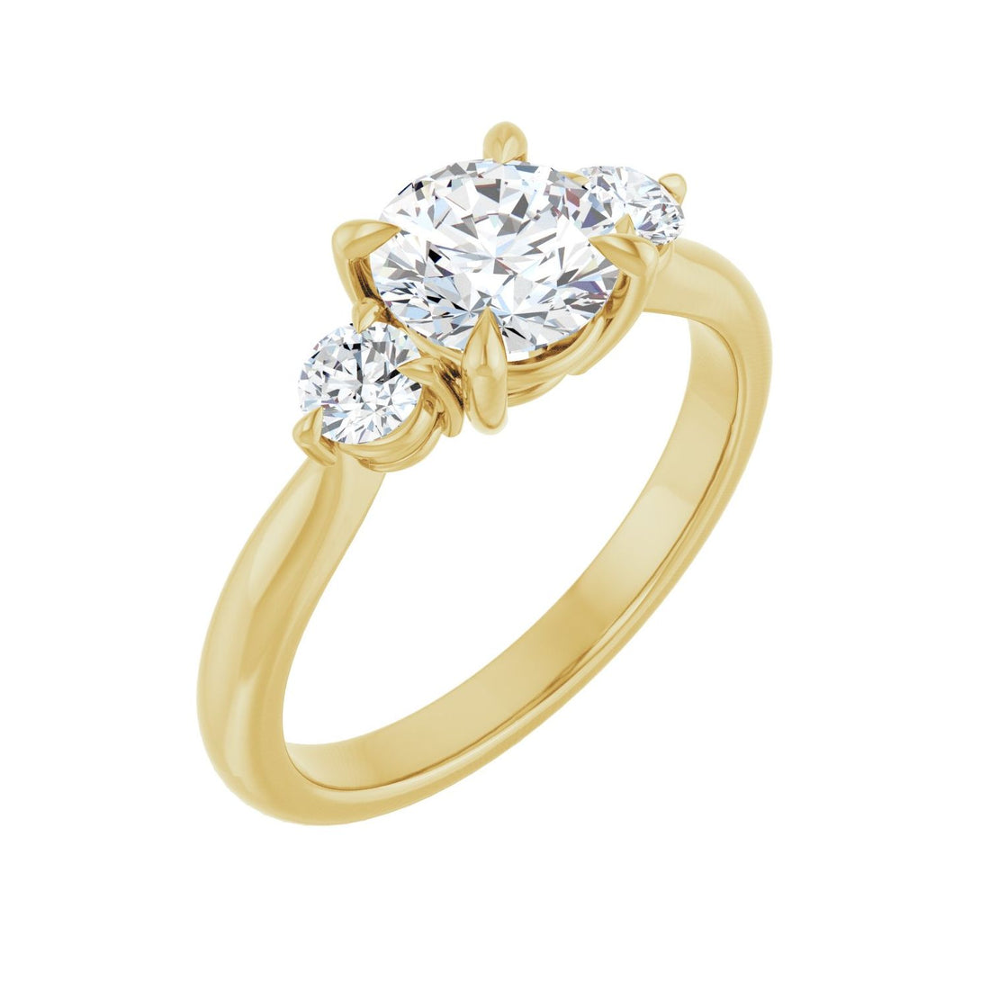Henrietta — Round center, yellow gold
