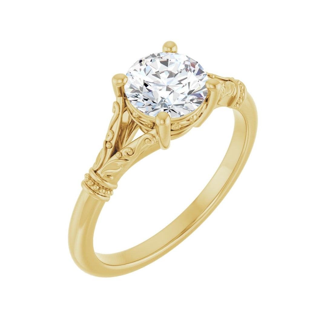 Winslow — Round center, yellow gold