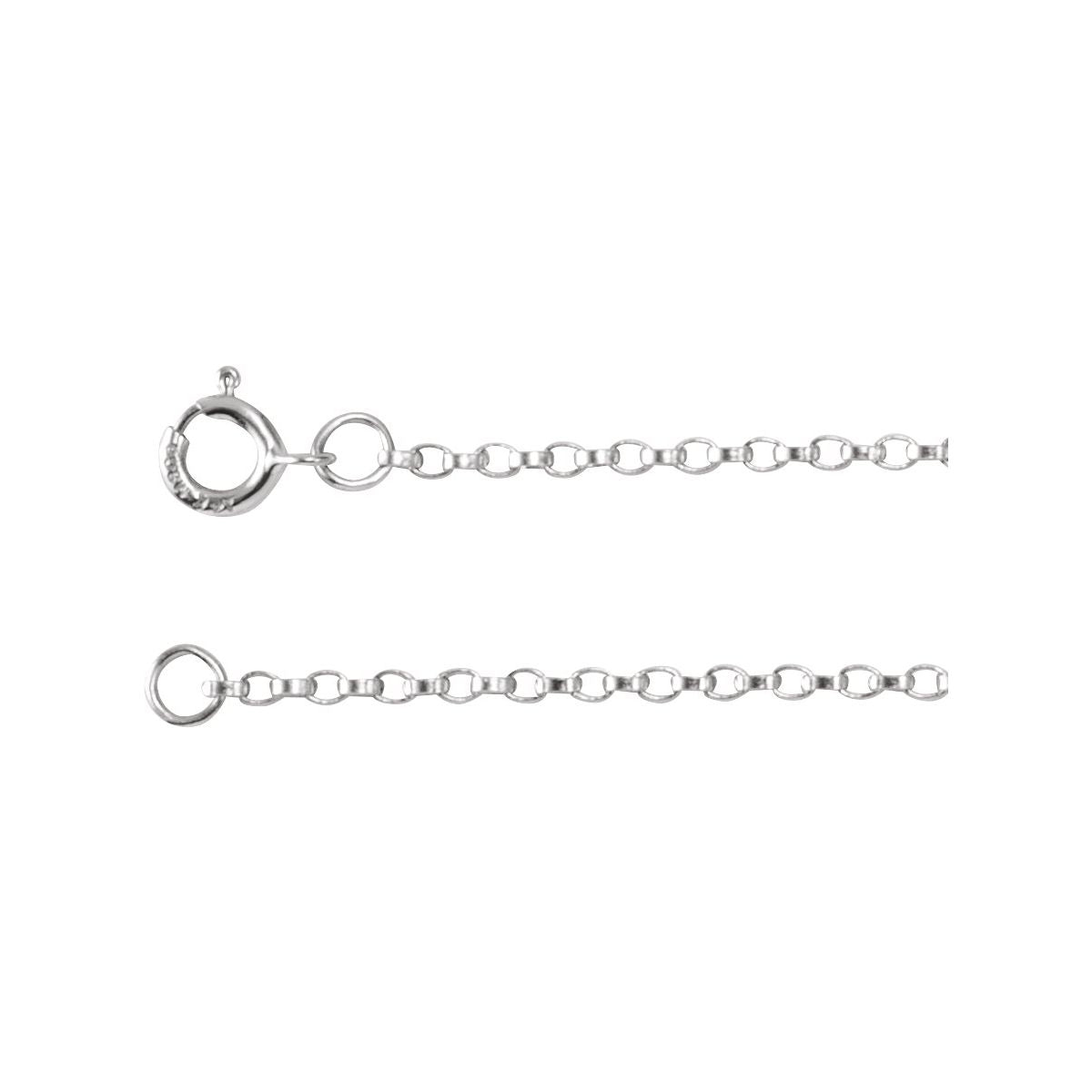 1.1 mm Rolo Chain in Sterling Silver
