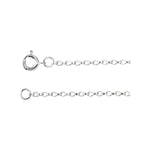 1.1 mm Rolo Chain in Sterling Silver