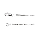 1.2 mm Elongated Box Chain in Sterling Silver