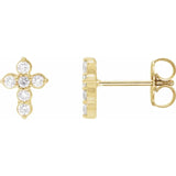 Mini Bubble Cross Earrings