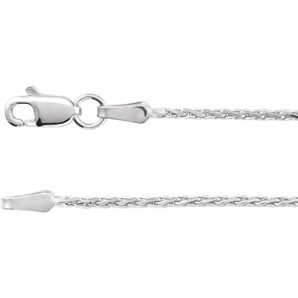 1.5 mm Diamond-Cut Wheat Chain in Sterling Silver