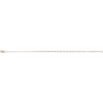 1.2 mm Elongated Box Chain in 14k Rose Gold