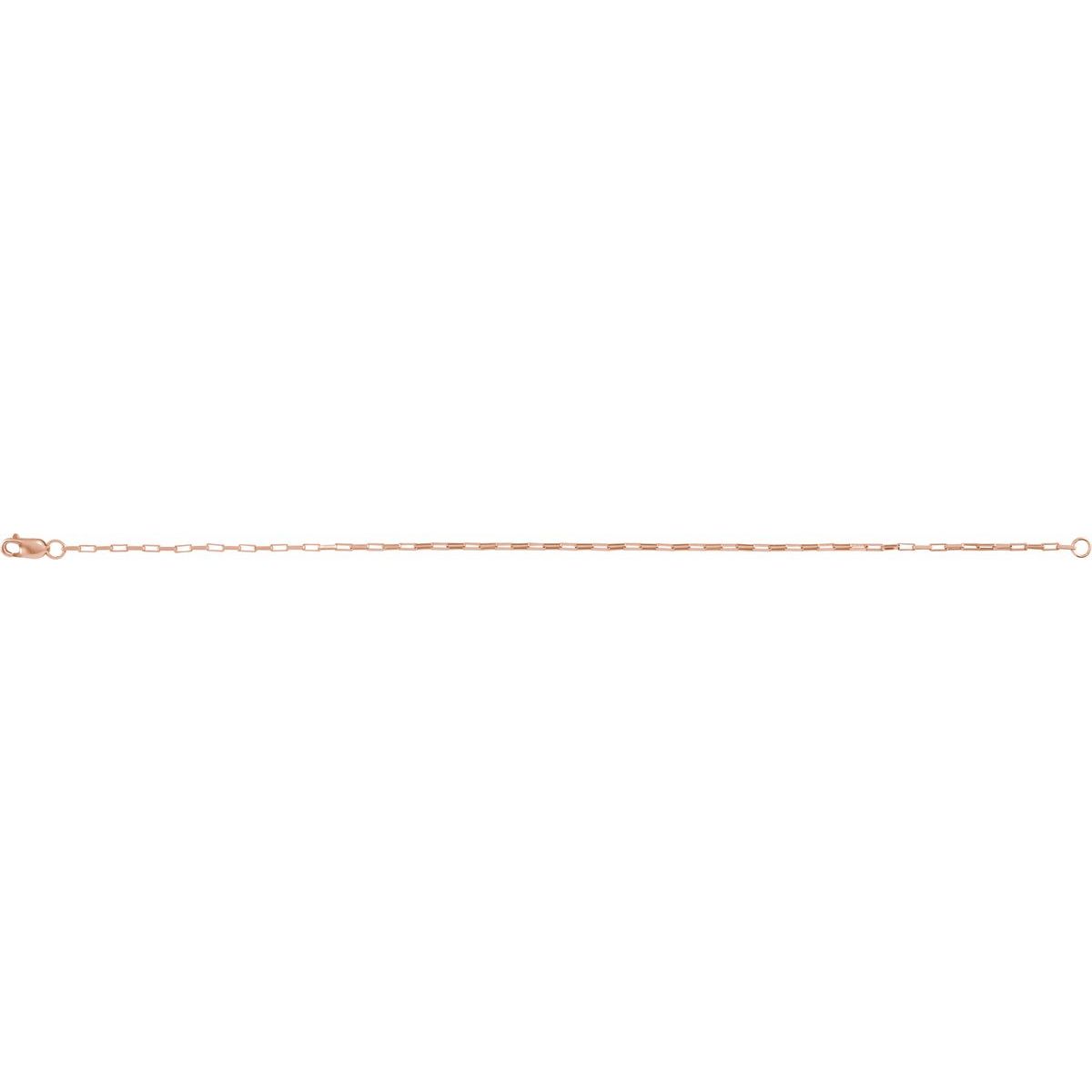 1.2 mm Elongated Box Chain in 14k Rose Gold