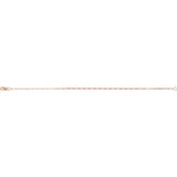1.2 mm Elongated Box Chain in 14k Rose Gold