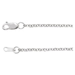 1.5 mm Cable Chain in Sterling Silver