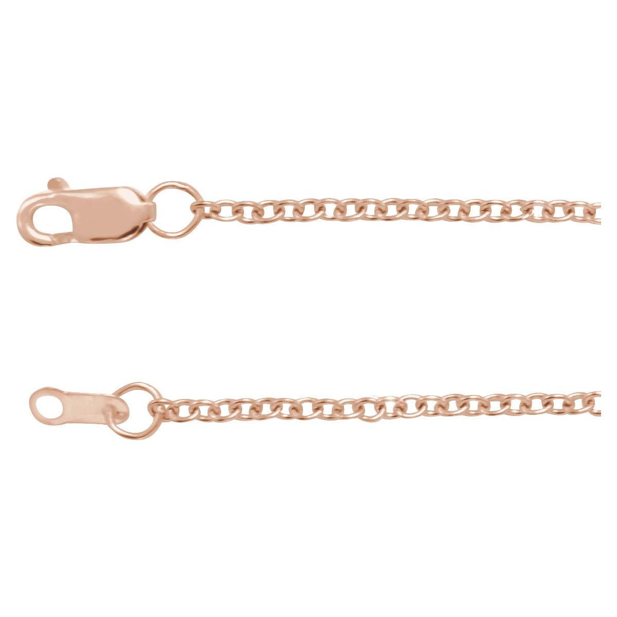 1.5 mm Cable Chain in 14k Rose Gold-Filled