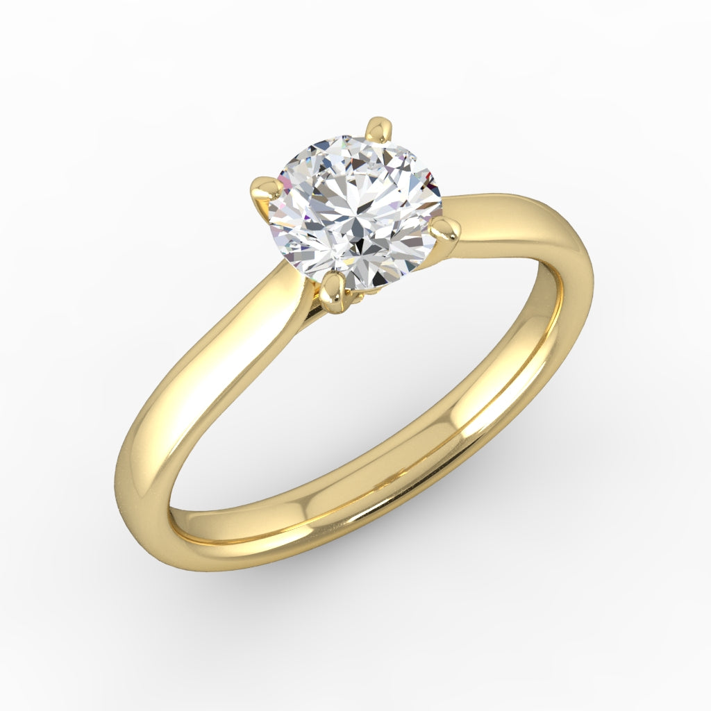 Vow — Round center, yellow gold