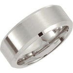 Stainless Steel Beveled-Edge Inlay Band