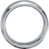 Stainless Steel Beveled-Edge Inlay Band