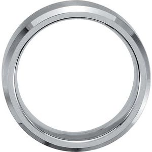 Stainless Steel Beveled-Edge Inlay Band