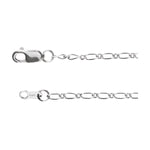 1.5 mm Figaro Chain in 14k White Gold