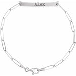 Engraved Bar Bracelet