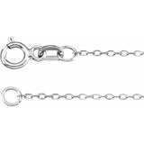 Cable Chain Diamond-Cut (.80mm wide with spring ring)