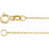 Cable Chain Diamond-Cut (.80mm wide with spring ring)