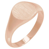 Classic Signet Ring — Top Size 8 x 8 mm, 14k Rose Gold