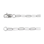2.1 mm Paperclip-Style Chain in Sterling Silver