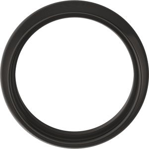 Black Zirconium Comfort-Fit Half Round Band