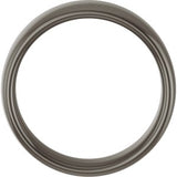 Titanium European Comfort-Fit Band