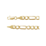 5.1 mm Figaro Chain in 14k Yellow Gold