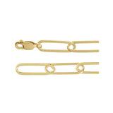 6.2 mm Paperclip-Style Chain in 14k Yellow Gold-Filled