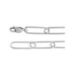 6.2 mm Paperclip-Style Chain in Sterling Silver