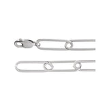 6.2 mm Paperclip-Style Chain in Sterling Silver