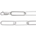 6.2 mm Paperclip-Style Chain in Sterling Silver