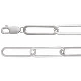 6.2 mm Paperclip-Style Chain in Sterling Silver