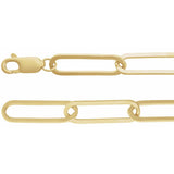 6.2 mm Paperclip-Style Chain in 14k Yellow Gold-Filled