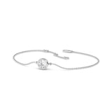 Round Solitaire Bezels Set Diamond Bracelet