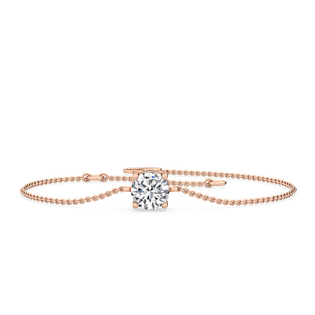 Round Diamond Solitaire Bracelet