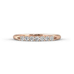 7 Stone Anniversary Band — Rose gold