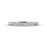 7 Stone Anniversary Band — White gold