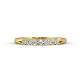 7 Stone Anniversary Band — Yellow gold
