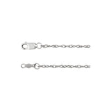 1.5 mm Rope Chain in 10k White Gold