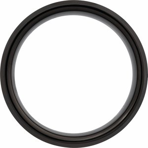 Black Tungsten Beveled-Edge Inlay Band