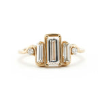 14k Yellow Gold Baguette Lab-Grown Diamond Ring