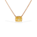 14k Yellow Gold Cushion Modified Lab-Grown Diamond Pendant