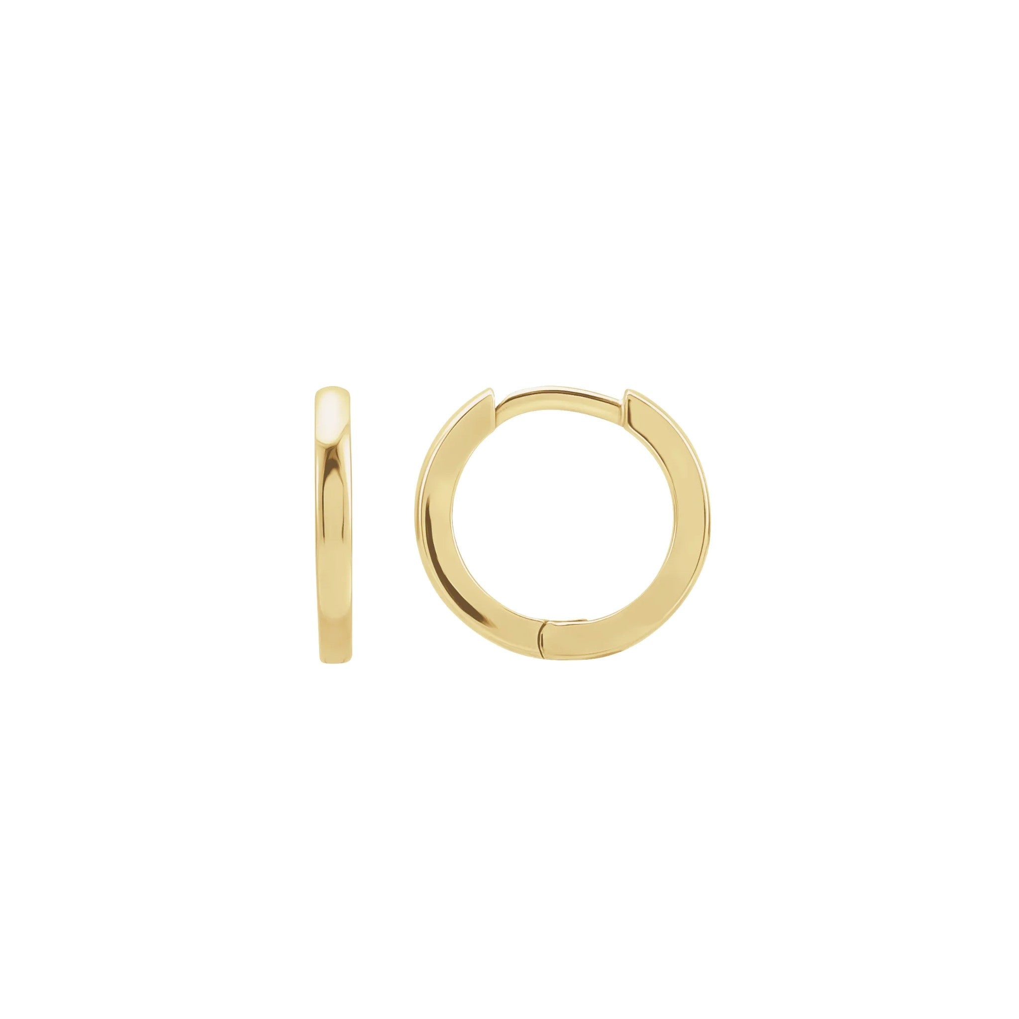 14k Yellow Gold Hoop Earrings