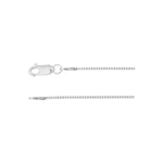 0.75 mm Box Chain in 14k White Gold