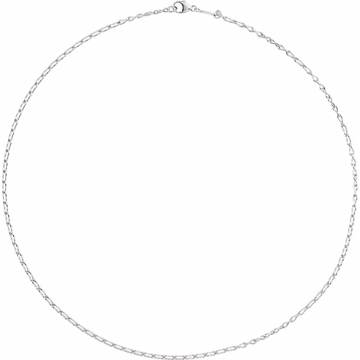 2 mm Figure Eight Chain in Sterling Silver