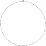 2 mm Figure Eight Chain in Sterling Silver