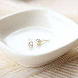 .75 Carat TW Round Diamond Solitaire Earrings