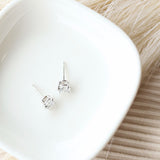 .75 Carat TW Round Diamond Solitaire Earrings