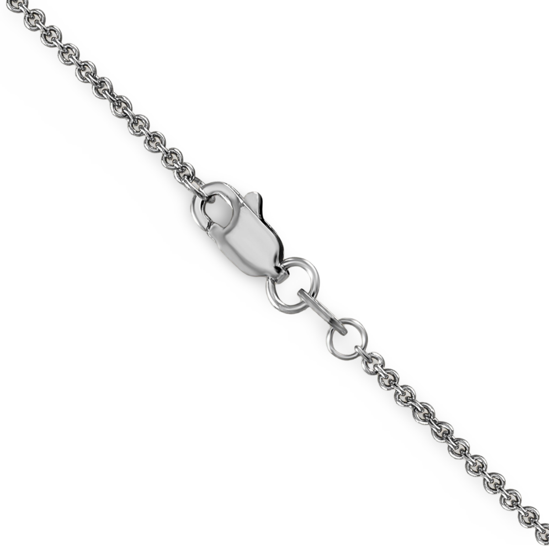 Round Cable Chain 1.1mm w/ Lobster Clasp