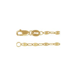2.5 mm Paperclip-Style Keyhole Chain in 14k Yellow Gold-Filled