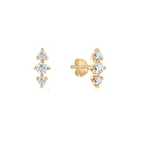 Lab-Grown Diamond Triple Cluster Stud