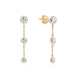 Lab Grown Diamond Chain Drop Earrings